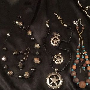 Necklace and earrings